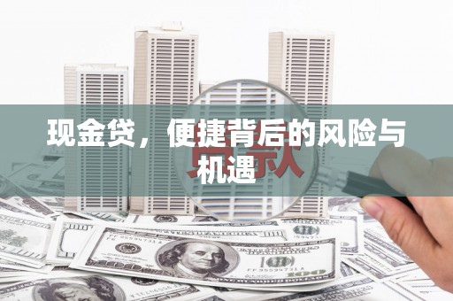 西港现金贷，便捷背后的风险与机遇