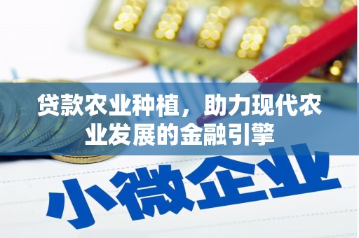 西港贷款农业种植，助力现代农业发展的金融引擎