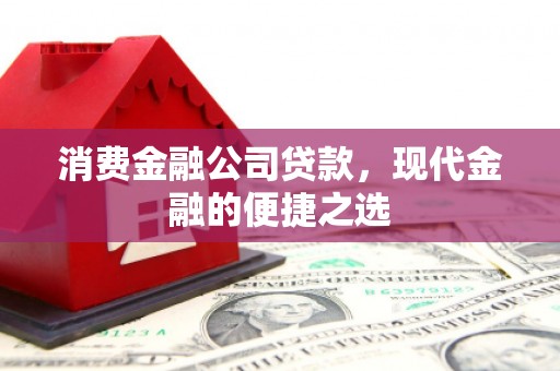 西港消费金融公司贷款，现代金融的便捷之选