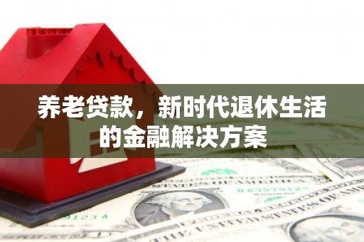 西港养老贷款，新时代退休生活的金融解决方案