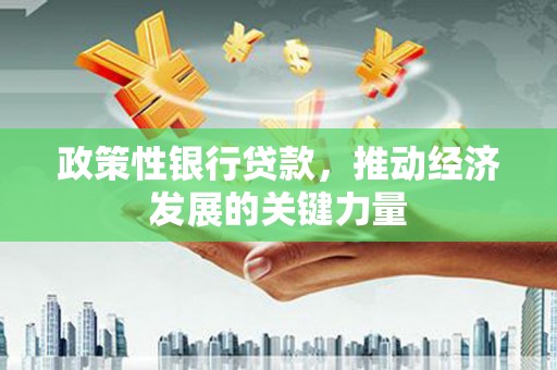 西港政策性银行贷款，推动经济发展的关键力量