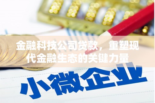 西港金融科技公司贷款，重塑现代金融生态的关键力量