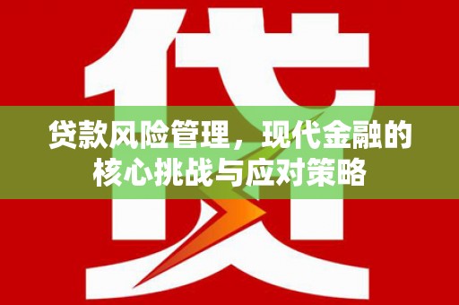 西港贷款风险管理，现代金融的核心挑战与应对策略