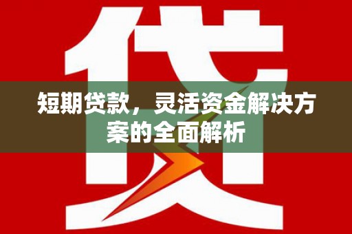 西港短期贷款，灵活资金解决方案的全面解析