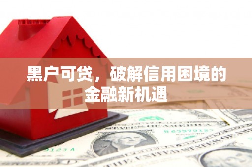 西港黑户可贷，破解信用困境的金融新机遇