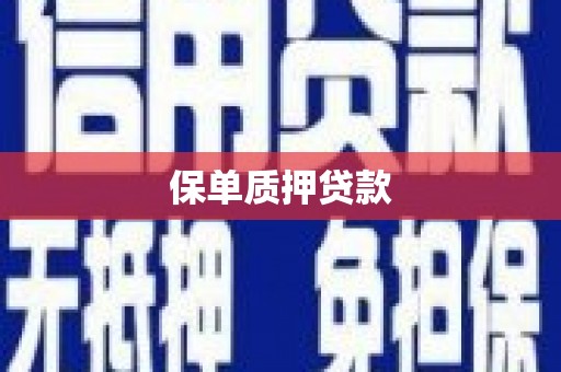 西港保单质押贷款