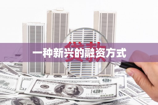 西港一种新兴的融资方式